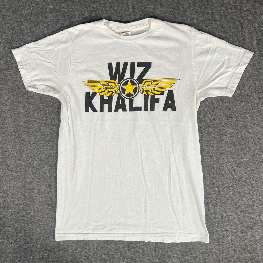 Wiz Khalifa Official Tour Merchandise Graphic Tshirt White Med Bay Island 2010s
